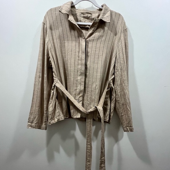 LATTELIER Linen Blend Blazer Jacket - Picture 5 of 10